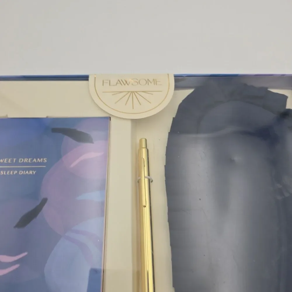 NEW Flawsome Sweet Dreams Sleep Diary Pen & Sleep Mask Gift Set Sealed